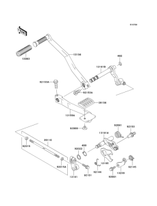 VN1500 Gear change mechanism(r4 / r5)