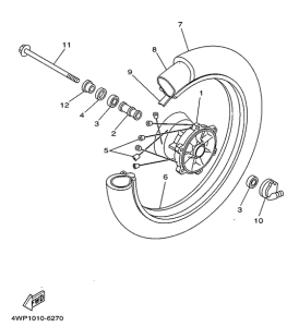 SR125 Переднее колесо