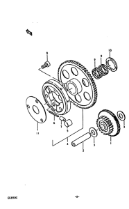 GS850 Муфта стартера