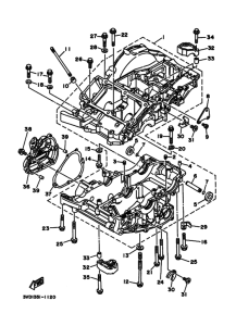 TDM850 Картер двигателя