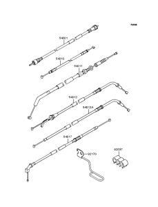 ZR400 Тросы управления