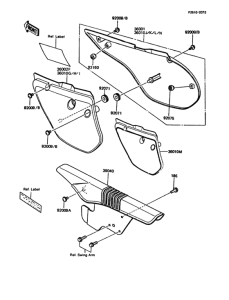 KMX125 Side covers / chain cover(1 / 2)