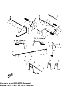 W2 Footrests / stands / brake pedal