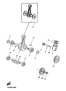 TZR50 Velebrequin, piston