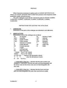 DL650 Catalog preface