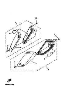 XC150LC Rear flasher light assy