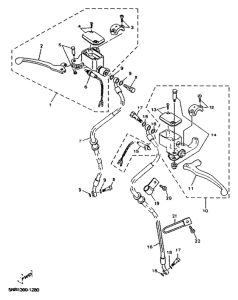 YP150D V. hauptbremszylinder