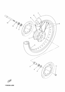 XT660Z Переднее колесо