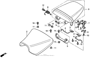 CBR900RR Сиденье