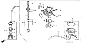 SH50D Carburetor assy