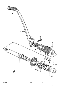 GS850 Ножной стартер