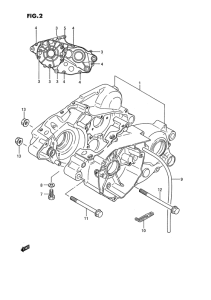 RM80 Картер двигателя