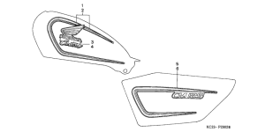 CM125C Наклейка