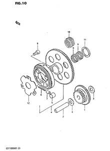 GS1100 Муфта стартера
