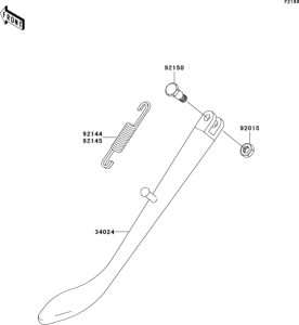 BN125 Подножка