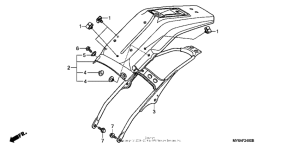 XR650L Задний бампер