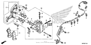 VT1300CT (ABS) Передний суппорт тормозной