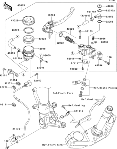 ZR1000 Главный тормозной цилиндр