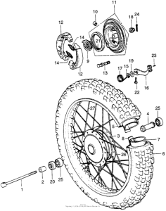 XR75 Переднее колесо