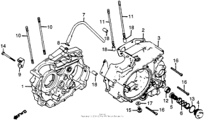 CB125S Картер двигателя