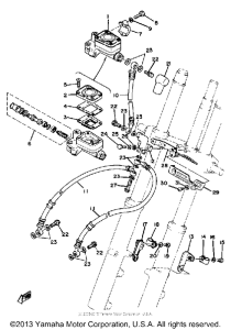 XS1100G Главный тормозной цилиндр