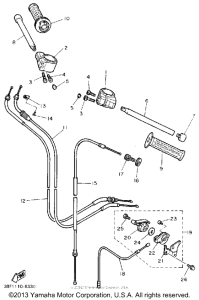 FZR400A Handlebar-cable