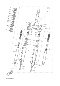 EW50 Передняя вилка