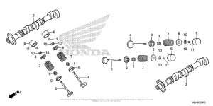 GL1800 Распределительный вал и клапана