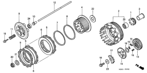 VTR1000F Бендикс