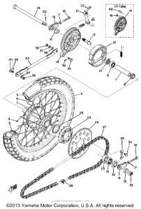 DT125A Переднее колесо