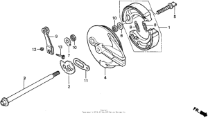 XR200R Задний тормоз