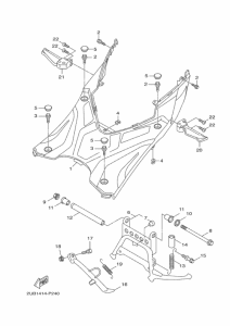 XC125SR スタンド & フートレスト