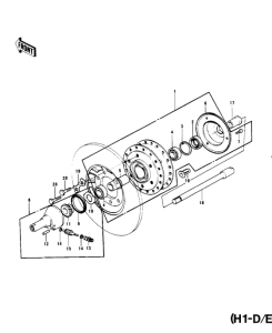 KH500 Передняя втулка