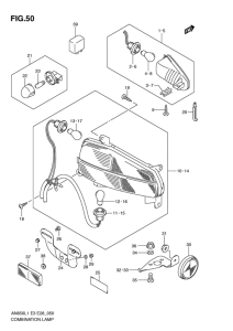AN650 (ABS) Combination lamp