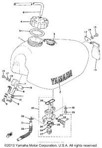 IT175F Топливный бак