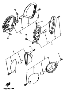 YN100 Поворотники