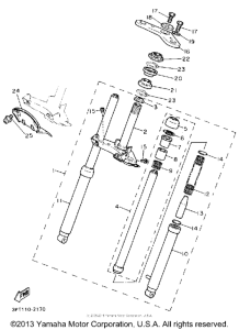 PW50D Передняя вилка