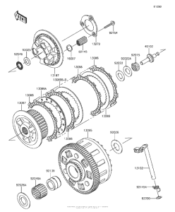 KLZ1000 Сцепление