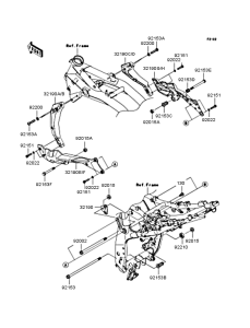 ZR1000 Крепление двигателя