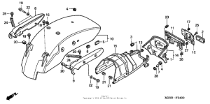 VF750C Задний бампер