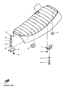 SR500 Сиденье