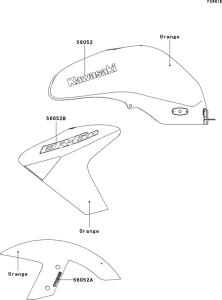ER650 Decals(orange)(b7f)