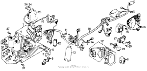 GL1000 Wire harness + ignition coil + horn