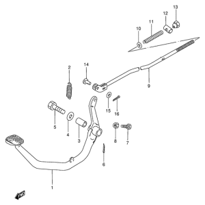 GN125 Передний суппорт