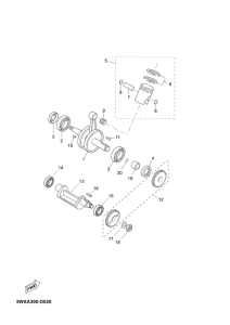 TZR50 Crankshaft & piston