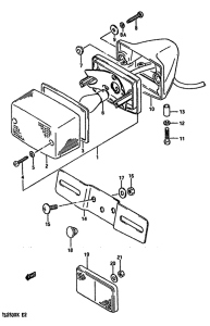 TS250 Задний комбинированный сигнал