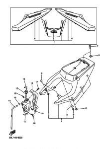 YZF-R6S Боковая крышка