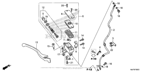 CTX700 Front Brake Master Cylinder (1)