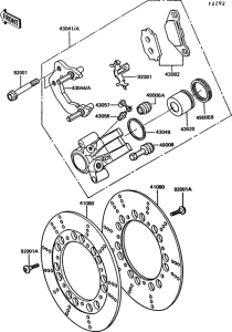 Z550 Передний тормоз