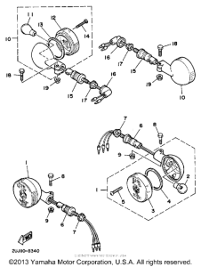 XV250 Поворотники